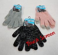 Ladies Touch Screen Gloves [Metallic Thread]